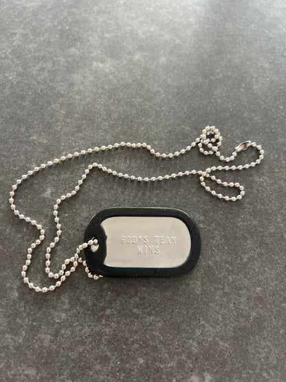 Unisex GTW Dog Tag Stainless Steel Necklace